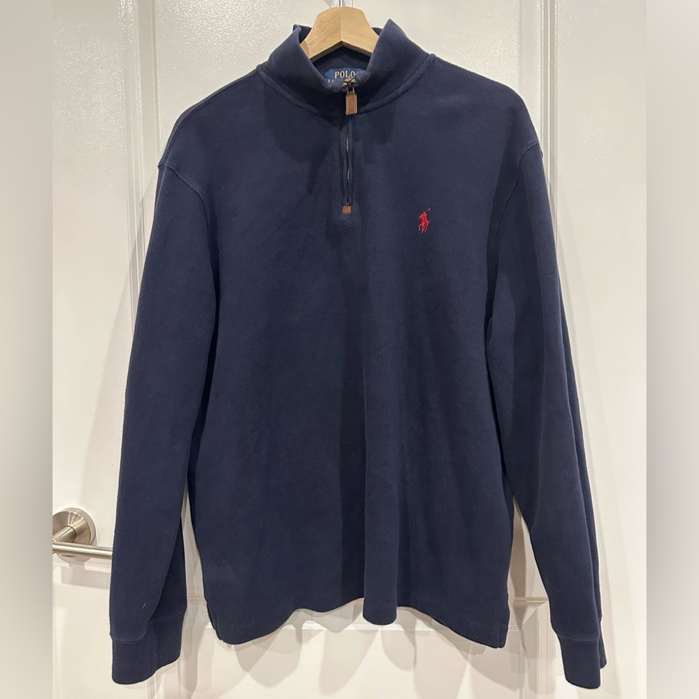 Polo Ralph Lauren Men’s 1/4 Zip Sweater (Large)
